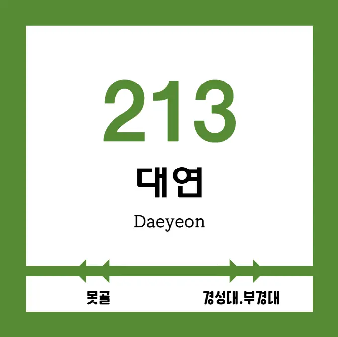 ※ 부산 도시철도 2호선 대연역 역 정보 ※