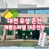 대전 유성 온천여행, 계룡 스파텔 대온천탕 사우나 엄마랑...